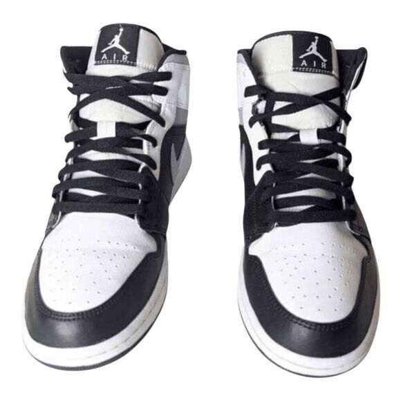 NIKE Air Jordan 1 Mid \'White Shadow\' Sneakers Size 11